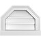 Ekena Millwork Octagonal Top Surface Mount PVC Gable Vent w/ 2"W x 2"P Brickmould Sill Frame, 16"W x 12"H GVPOT16X1203SF - alternate 1